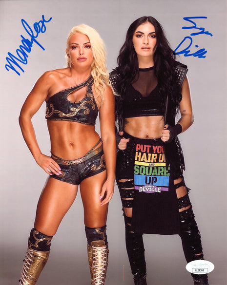 Mandy Rose & Sonya Deville dual signed 8x10 Photo (w/ JSA)