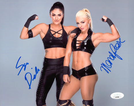 Mandy Rose & Sonya Deville dual signed 8x10 Photo (w/ JSA)