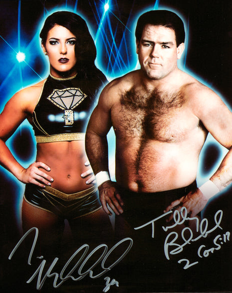 Tessa Blanchard & Tully Blanchard dual signed 8x10 Photo