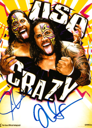 Jimmy Uso & Jey Uso dual signed 8x10 Photo