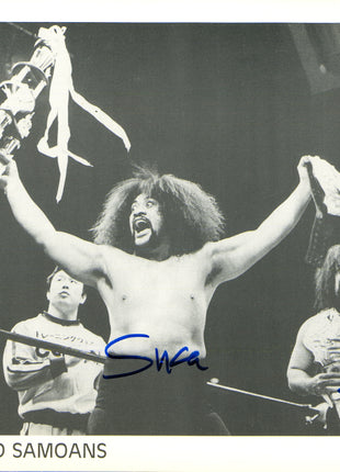 Wild Samoans - Afa & Sika dual signed 8x10 Photo