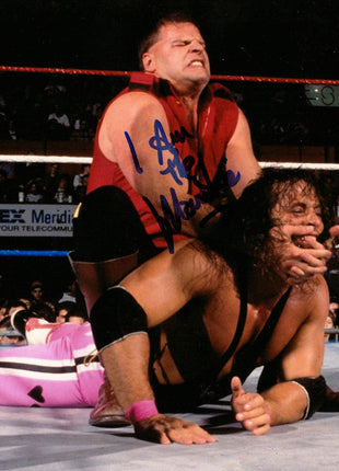 Bret Hart & The Mountie dual signed 8x10 Photo