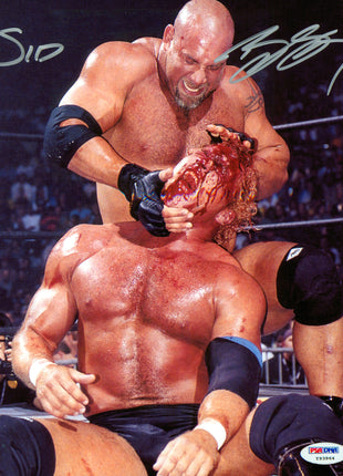 Bill Goldberg & Sid Vicious dual signed 8x10 Photo (w/ PSA-DNA)