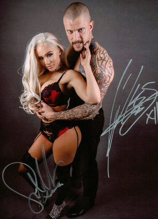 Karrion Kross & Scarlett dual signed 8x10 Photo