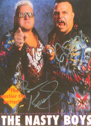 Nasty Boys - Brian Knobbs & Jerry Saggs dual signed 8x10 Photo