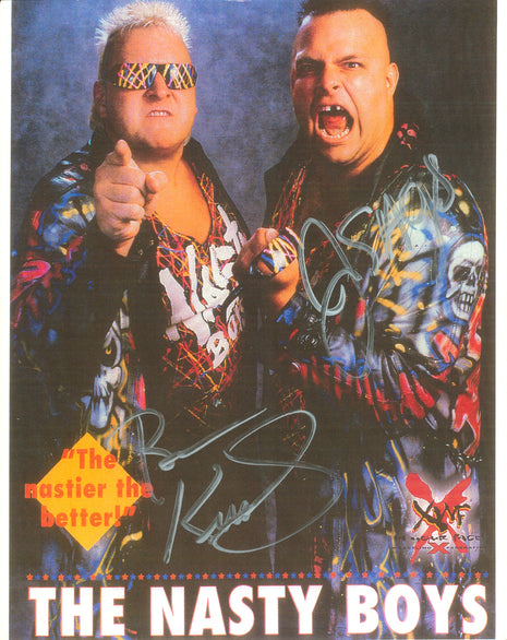 Nasty Boys - Brian Knobbs & Jerry Saggs dual signed 8x10 Photo