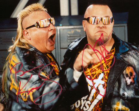 Nasty Boys - Brian Knobbs & Jerry Saggs dual signed 8x10 Photo