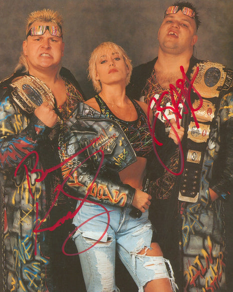 Nasty Boys - Brian Knobbs & Jerry Saggs dual signed 8x10 Photo