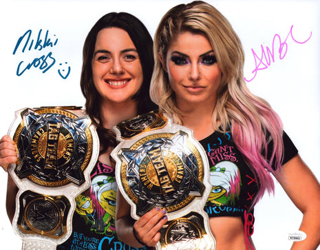 Alexa Bliss & Nikki Cross dual signed 11x14 Photo (w/ JSA)