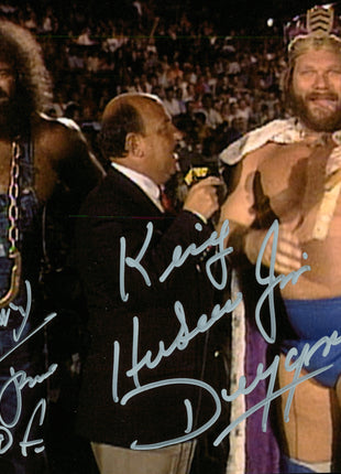 Hillbilly Jim & Hacksaw Jim Duggan dual signed 8x10 Photo