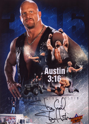 Stone Cold Steve Austin signed 11x17 Photo