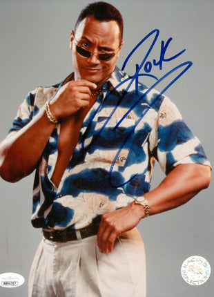 The Rock signed 8x10 Photo (w/ JSA)