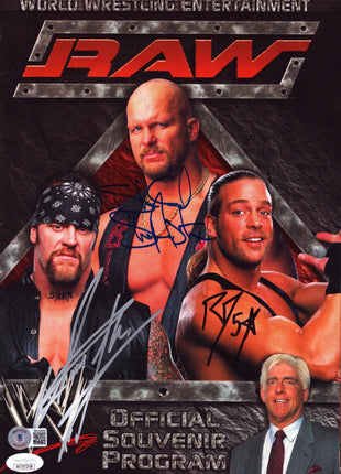 Multi signed WWE Raw Souvenir Program (w/ JSA & Beckett)