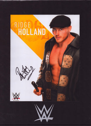 Ridge Holland signed 8x10 Matted Photo