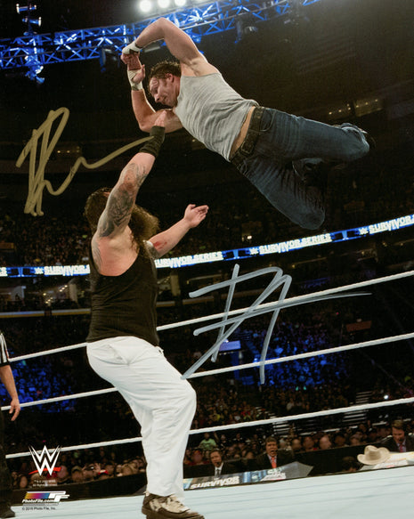 Bray Wyatt & Dean Ambrose dual signed 8x10 Photo