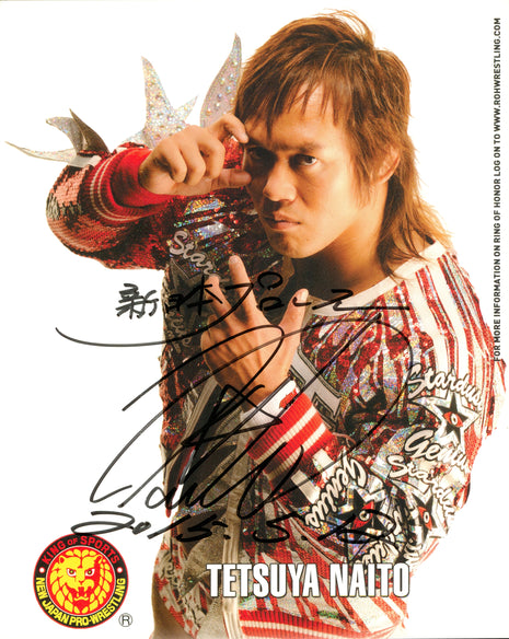 Tetsuya Naito signed 8x10 Photo