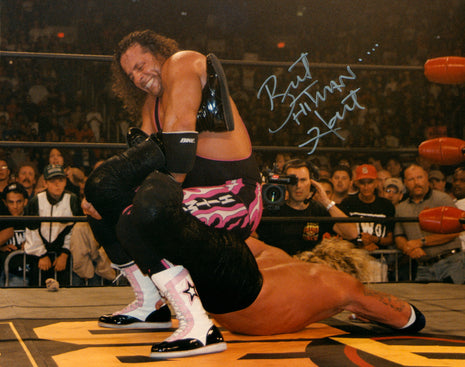 Fotografía firmada de 8x10 por Bret Hart