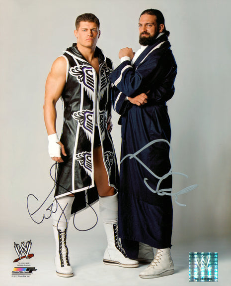 Cody Rhodes & Damien Sandow dual signed 8x10 Photo