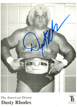 Dusty Rhodes signed 8x10 Photo