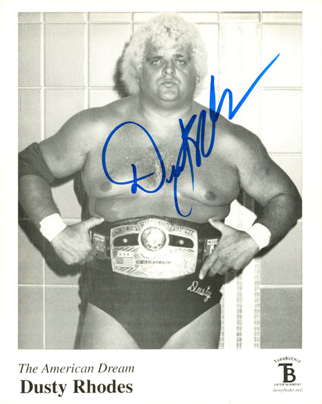Photo 8x10 signée par Dusty Rhodes