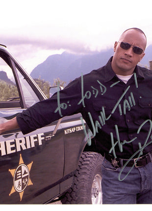 The Rock signed 8x10 Photo