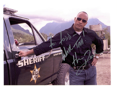 The Rock signed 8x10 Photo