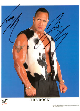The Rock signed 8x10 Photo