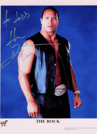 The Rock signed 8x10 Photo