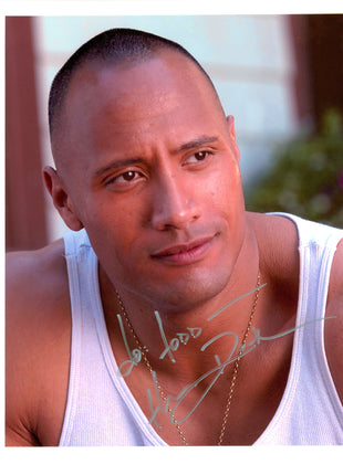 The Rock signed 8x10 Photo