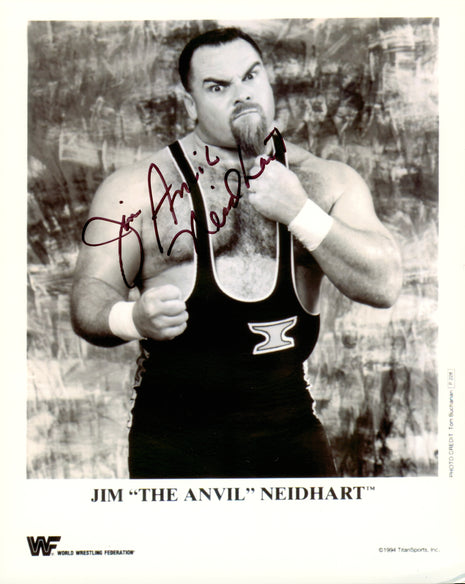 Jim Neidhart signed 8x10 Photo