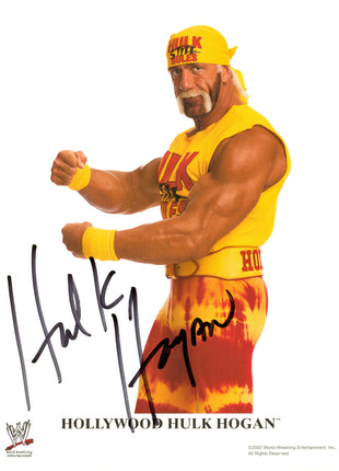 Foto firmada de 8x10 por Hulk Hogan