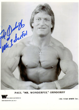 Paul Orndorff signed 8x10 Photo