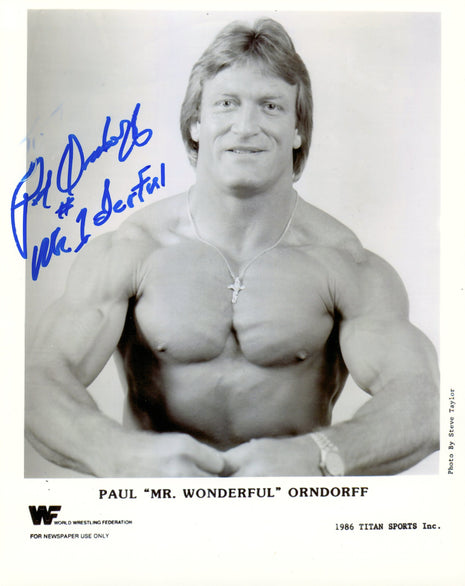 Paul Orndorff signed 8x10 Photo