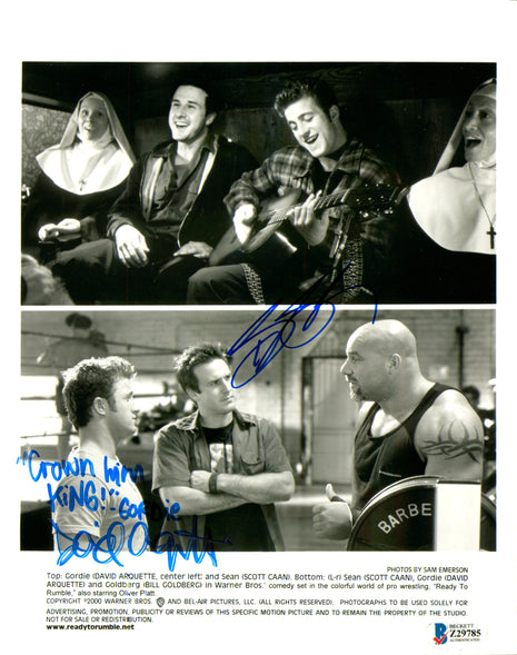 Goldberg & David Arquette dual signed 8x10 Photo (w/ Beckett)