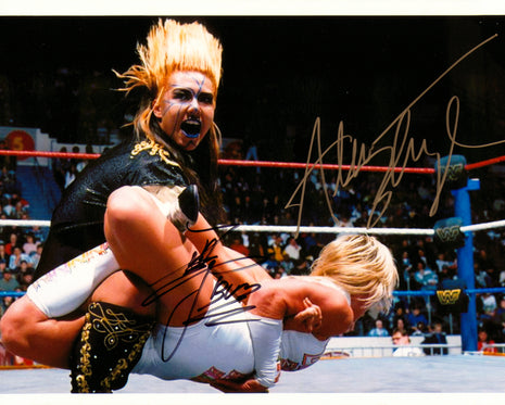 Bull Nakano & Alundra Blayze dual signed 8x10 Photo