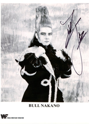 Bull Nakano signed 8x10 Photo