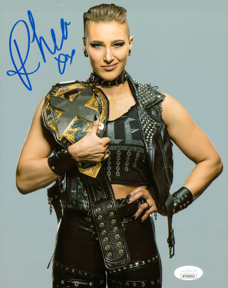 Rhea Ripley signed 8x10 Photo (w/ JSA)