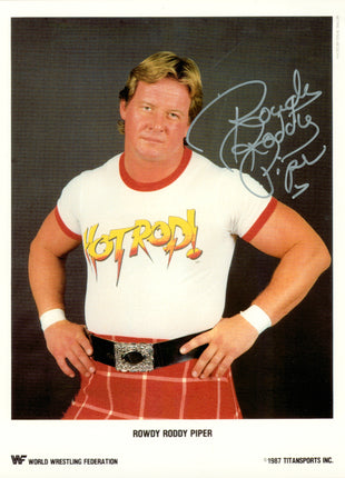 Rowdy Roddy Piper signed 8x10 Photo