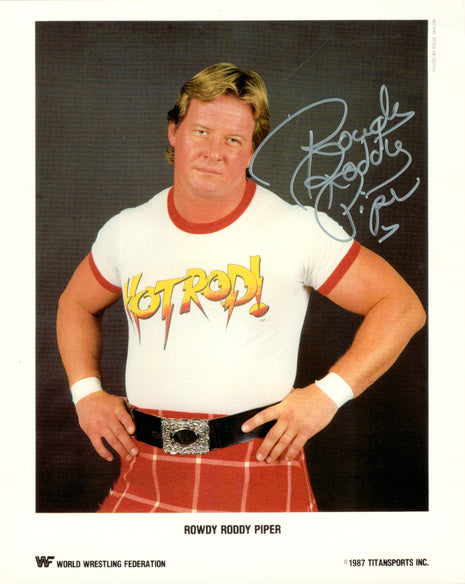 Rowdy Roddy Piper signed 8x10 Photo