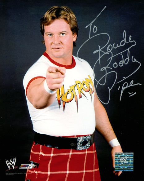 Rowdy Roddy Piper signed 8x10 Photo