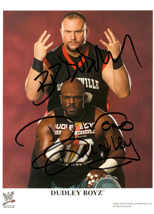 Bubba Ray & D-Von Dudley dual signed 8x10 Photo