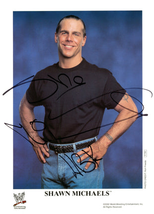 Foto firmada de 8x10 por Shawn Michaels