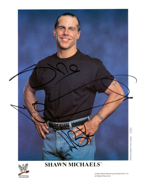Foto firmada de 8x10 por Shawn Michaels