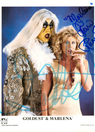 Goldust & Marlena dual signed 8x10 Photo