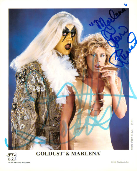 Goldust & Marlena dual signed 8x10 Photo