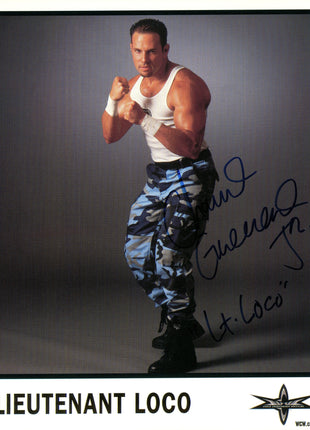 Lieutenant Loco (Chavo Guerrero) signed 8x10 Photo