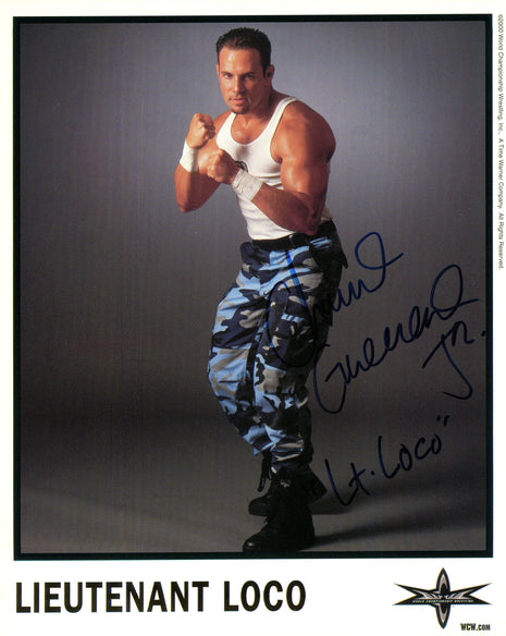 Lieutenant Loco (Chavo Guerrero) signed 8x10 Photo