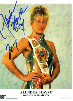 Alundra Blayze signed 8x10 Photo