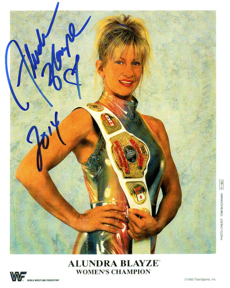 Alundra Blayze signed 8x10 Photo