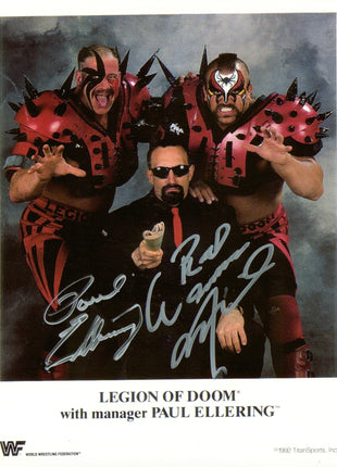 Roadwarrior Animal & Paul Ellering dual signed 8x10 Photo